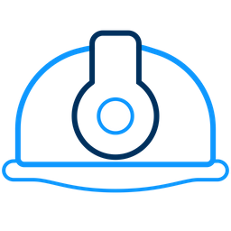 Boné de construção  Ícone