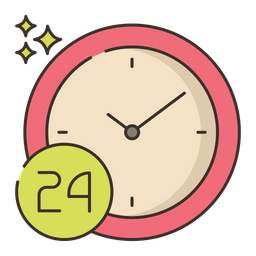 24 Hour Service  Icon