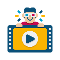 3 D Movie  Icon