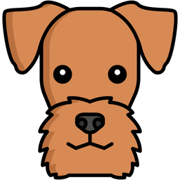 Airedale Terrier dog  Icon