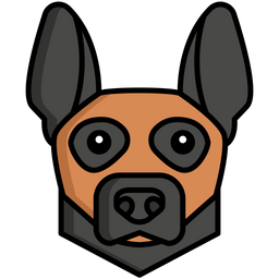 Belgian Malinois dog  Icon