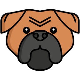 Bulldog dog  Icon