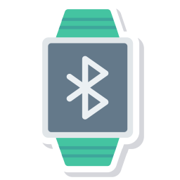 Bluetooth connected smartwatch  Icon