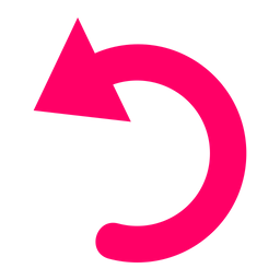 Curved Left  Icon