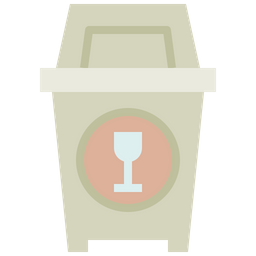 Glass Bin  Icon