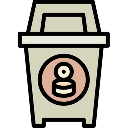 Metal Bin  Icon