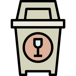 Glass Bin  Icon