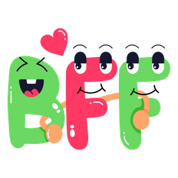 Bff 글자  아이콘