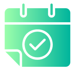 Calendario aprobado  Icono