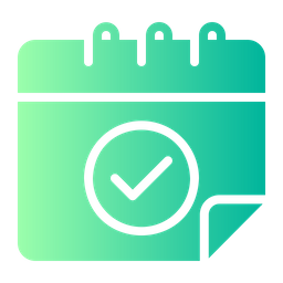 Calendario aprobado  Icono