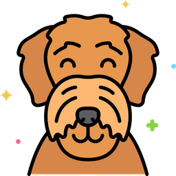 Airedale Terrier dog  Icon