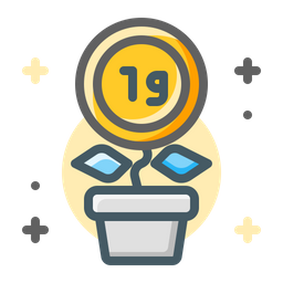 Gold Growth  Icon