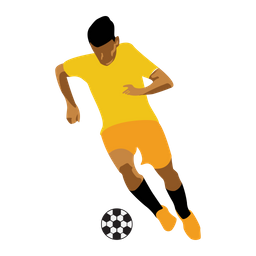 Soccer Player Pose  Icon