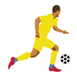 Soccer Player Pose  Icon