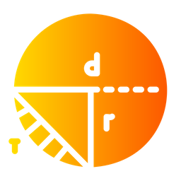 Diameter  Icon