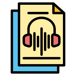 Archivo de audio  Icono