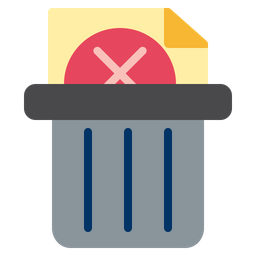 Delete File  Icon