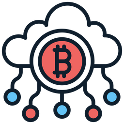 Computación en la nube bitcoin  Icono