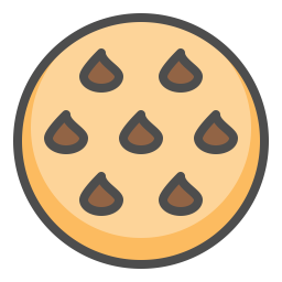 Chocolate chip cookie  Icon