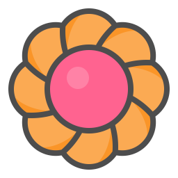 Flower cookie  Icon