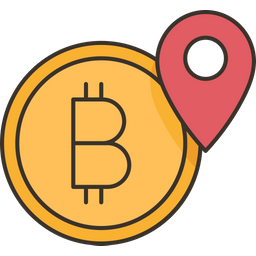 Bitcoin Location  Icon