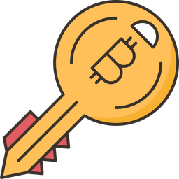 Bitcoin Key  Icon