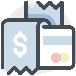 Bill payment via card  Icon