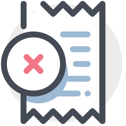 Cancel Invoice  Icon