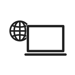 Connected laptop  Icon