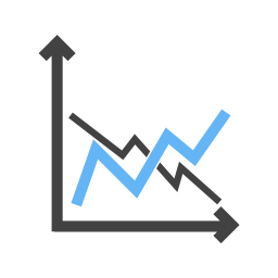 Compare graph  Icon