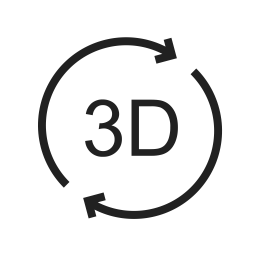 3D-Drehung  Symbol