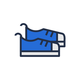 Blue Sport Sneakers Shoes  Icon