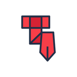 Red Office Tie  Icon