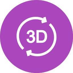 Rotación 3d  Icono