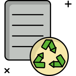 Reciclagem de papel  Ícone