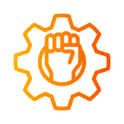 Fist And Gear  Icon