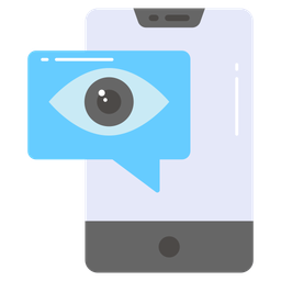 Monitoramento de conversas  Ícone