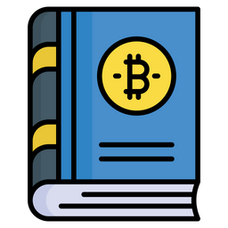 Livro de criptomoeda  Ícone