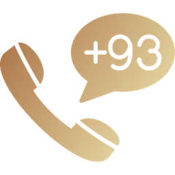 Afghanistan Dial Code  Icon