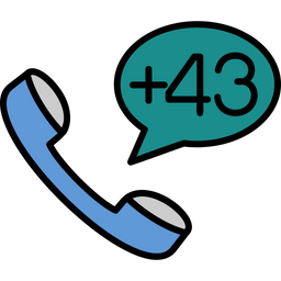 Austria Dial Code  Icon