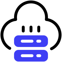 Cloud Database  Icon