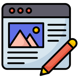 Blog writing  Icon