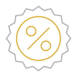 Insigne de réduction  Icône