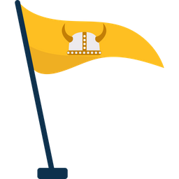 바이킹 깃발 바이킹 바이킹 깃발 아이콘