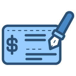 Bank Check  Icon