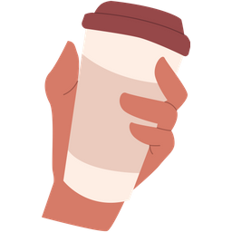 Hand holding coffee  Icon