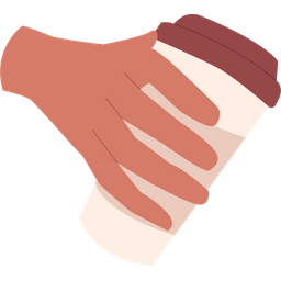 Hand holding coffee  Icon