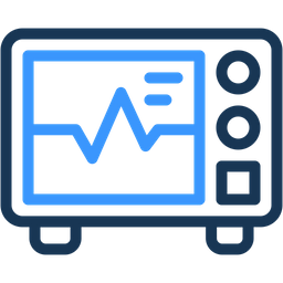 Monitor de ecg  Ícone