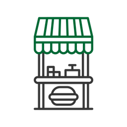 음식 가판대  아이콘