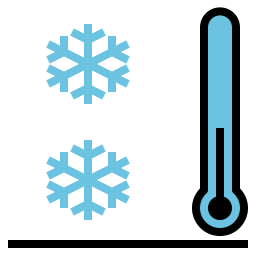 Temperatura fría  Icono